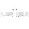 vidaXL Coffee Table High Gloss White 90x50x40 cm Engineered Wood