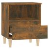vidaXL Bedside Cabinet Smoked Oak 40x35x50 cm