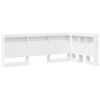 vidaXL Storage Headboard White Engineered Wood