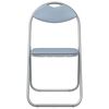 vidaXL Folding Chair 8 pcs Grey 48 x 43.5 x 81 cm Faux Leather