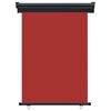 vidaXL Balcony Side Awning 125x250 cm Red