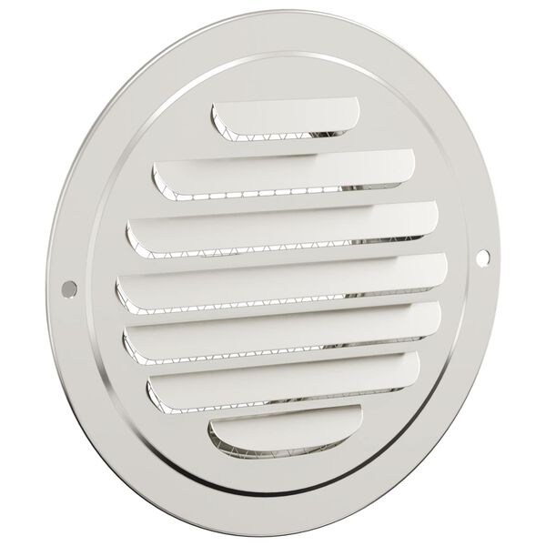 vidaXL Air Vent Covers 4 pcs Silver 80 mm Stainless Steel