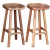 vidaXL Bar Stools 2 pcs Solid Acacia Wood