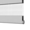 vidaXL Zebra Blind Light Grey 165x230 cm Fabric Width 160.9 cm Polyester