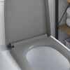 vidaXL Toilet Seat Grey 49 x 36 x 4 cm Duroplast