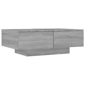 vidaXL Coffee Table Grey Sonoma 90x60x31 cm Engineered Wood