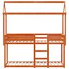 vidaXL Bunk Bed without Mattress Wax Brown 90x190 cm Single Solid Wood Pine