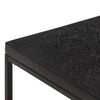 vidaXL Coffee Table Carved Top Black 110x60x34 cm Solid Mango Wood