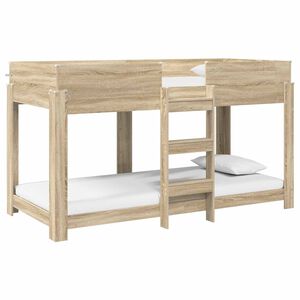 vidaXL Bunk Bed for Kids Sonoma Oak 90 x 200 cm Engineered Wood