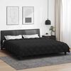 vidaXL Winter Duvet Black and Anthracite 220 x 240 cm Microfiber