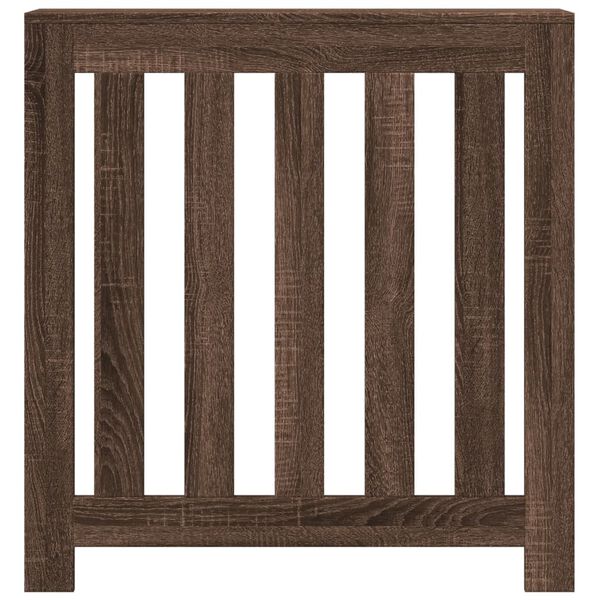 vidaXL Radiator Cover Brown Oak 78x20x82 cm Engineered Wood