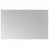 vidaXL LED Bathroom Mirror Transparent 80 x 50 cm Tempered Glass
