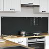 vidaXL Kitchen Backsplash 2 pcs Dark Grey 80 x 50 cm Tempered Glass