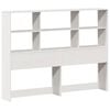 vidaXL Bookcase Bed without Mattress White 120x190 cm Small Double Solid Wood