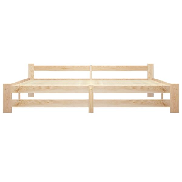 vidaXL Bed Frame without Mattress Solid Pine Wood 200x200 cm