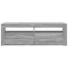 vidaXL TV Cabinet with LED Lights Grey Sonoma 120x35x40 cm