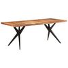 vidaXL Dining Table 200x90x76 cm Solid Acacia Wood