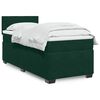 vidaXL Box Spring Bed with Mattress Dark Green 90x190 cm Velvet