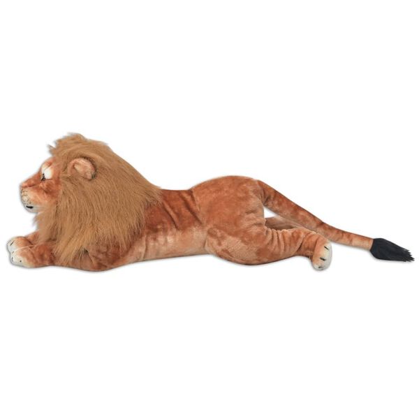 vidaXL Lion Toy Plush Brown XXL