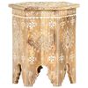 vidaXL Hand-painted Side Table 38x33x42 cm Solid Mango Wood