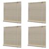 vidaXL Bamboo Roller Blinds 4 pcs 120x160 cm Natural