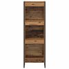 vidaXL Book Cabinet Old Wood 40 x 30 x 121 cm Engineered Wood