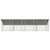 vidaXL Chicken Cage Silver 800 x 200 x 198.5 cm Galvanised Steel