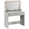 vidaXL Dressing Table Concrete Grey 100 x 41 x 135 cm Engineered Wood