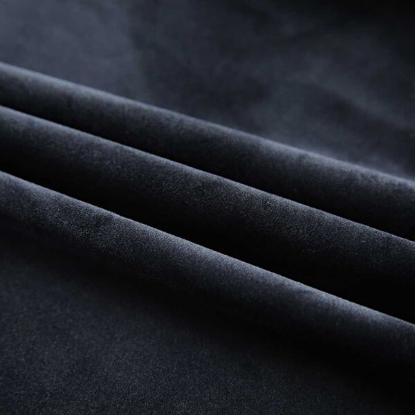 vidaXL Blackout Curtain with Hooks Velvet Black 290x245 cm