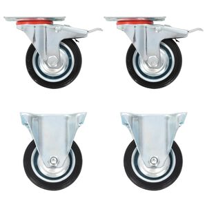vidaXL Casters 4 pcs 75 mm