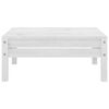 vidaXL 3 Piece Garden Lounge Set White Solid Pinewood