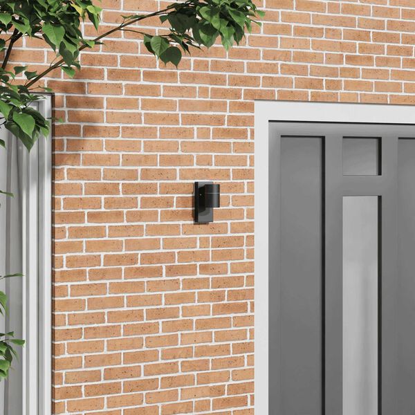 vidaXL Outdoor Wall Light Black 6.5 x 10.5 x 16 cm