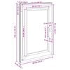 vidaXL Basement Window "RISOR" 60x100 cm Tilt&Turn DIN Left White
