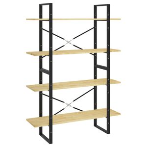 vidaXL 4-Tier Book Cabinet 100x30x140 cm Solid Pine Wood