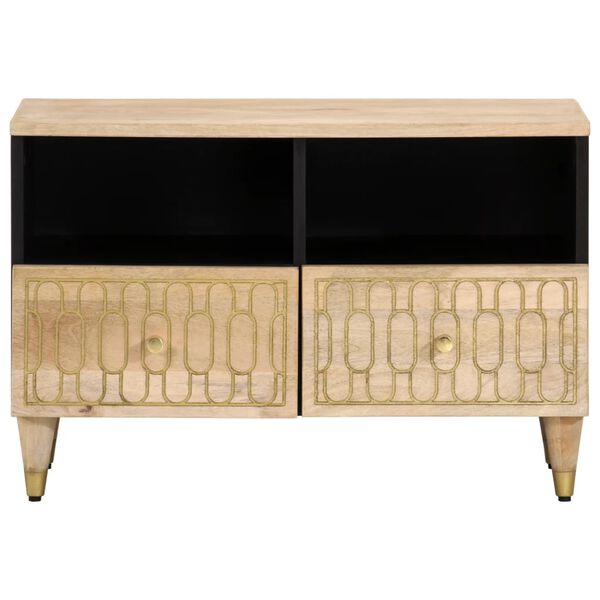 vidaXL TV Cabinet 70x33x46 cm Solid Wood Mango