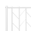 vidaXL Metal Replace Headboard White 75 cm