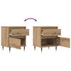 vidaXL Bedside Cabinet Artisan Oak 40x35x50 cm Engineered Wood