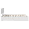 vidaXL Bed Frame with Headboard White 140 x 200 cm Engineered Wood