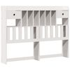 vidaXL Bookcase Bed without Mattress White 160x200 cm Solid Wood Pine