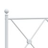 vidaXL Metal Headboard White 100cm