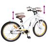 vidaXL Kids Bike 20'' for 6-11 Years Old White