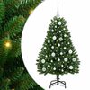 vidaXL Artificial Christmas Tree with Stand Green 120 cm PVC and Metal