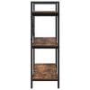 vidaXL Bookshelf Smoked Oak 100 x 33.5 x 102 cm Engineered Wood