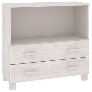 vidaXL Sideboard | White | Solid pinewood | Compact | White Sideboard