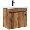 vidaXL Bathroom vanity with sink with Storage Old wood 61 x 39 x 58 cm