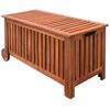 vidaXL Cushion Box | Natural Wood | Oil-finished Wood | Cushion Box