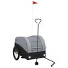 vidaXL Bike Trailer Black and Grey 45 kg Iron