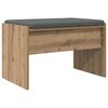 vidaXL Shoe Bench with Cushion Artisan Oak 63 x 38 x 40 cm