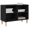 vidaXL TV Cabinet Black Oak 69.5 x 30 x 50 cm Engineered Wood