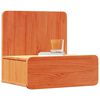 vidaXL Bedside Table Wax Brown 44 x 32.5 x 40 cm Solid pine wood